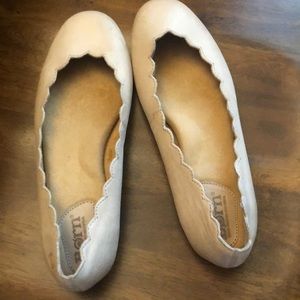 Scallop light pink born flats